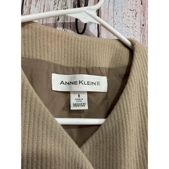 Vintage Anne Klein 11 Wool Cashmere Blazer Size 6 Union Made - Picture 2 of 9